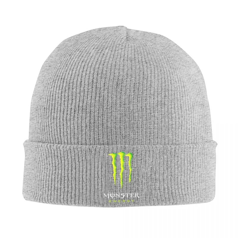 Monsters Racing E-Energy Sports Merch Winter Rib Knit Cuffed Beanie For Men Women Knitted Skull Cap Bonnet Knit Hat