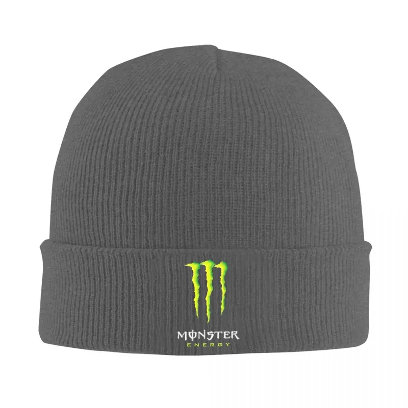 Monsters Racing E-Energy Sports Merch Winter Rib Knit Cuffed Beanie For Men Women Knitted Skull Cap Bonnet Knit Hat