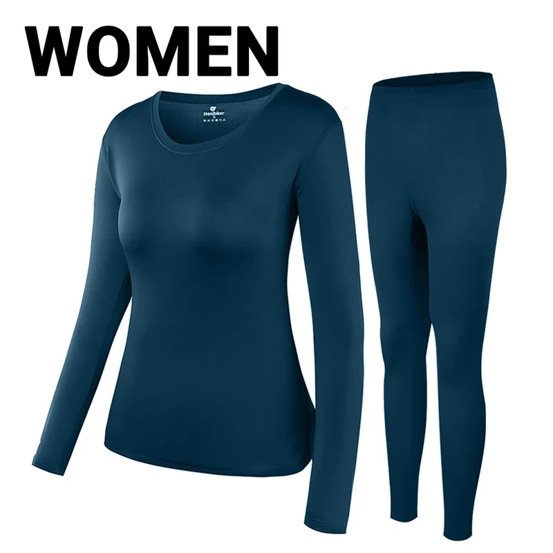 HEROBIKER Men's Thermal Underwear Sets Outdoor Sports Hot-Dry Winter Warm Thermo Underwear Bicycle Skiing Long Johns Base Layers