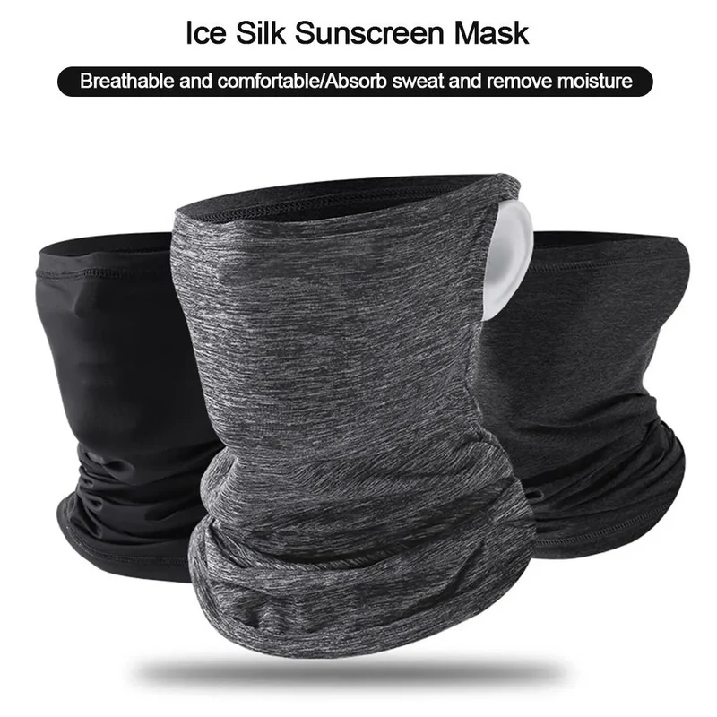 1Pc Ourdoor Cycling Hiking Camping Hunting Running Ice Silk Neck Tube Scarf Bandana Bike Anti-UV Face Bandana Magic Scarf Women