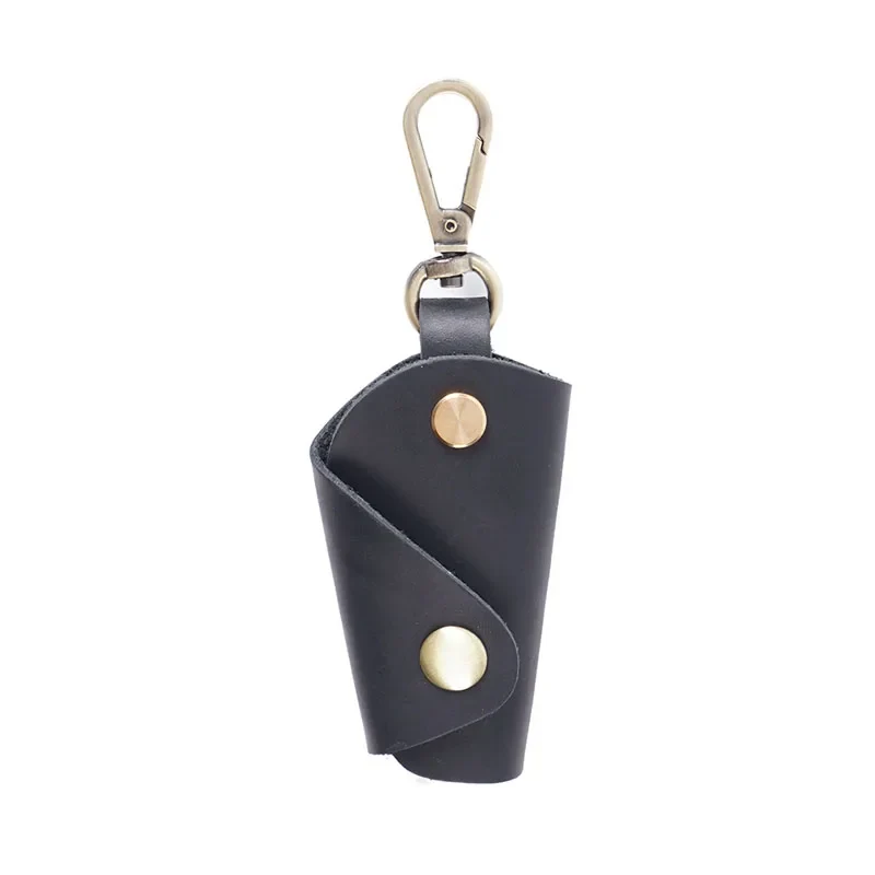 Fromtheon Genuine Leather Handmade Men's Mini Key Case Personality Creative Lady Door Key Storage Crazy Horse Leather Case