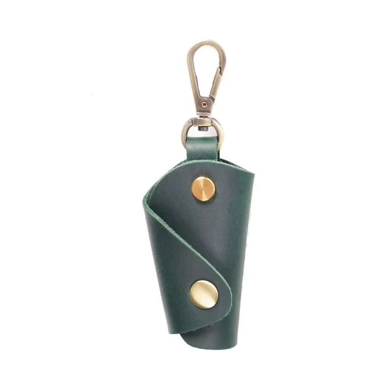 Fromtheon Genuine Leather Handmade Men's Mini Key Case Personality Creative Lady Door Key Storage Crazy Horse Leather Case