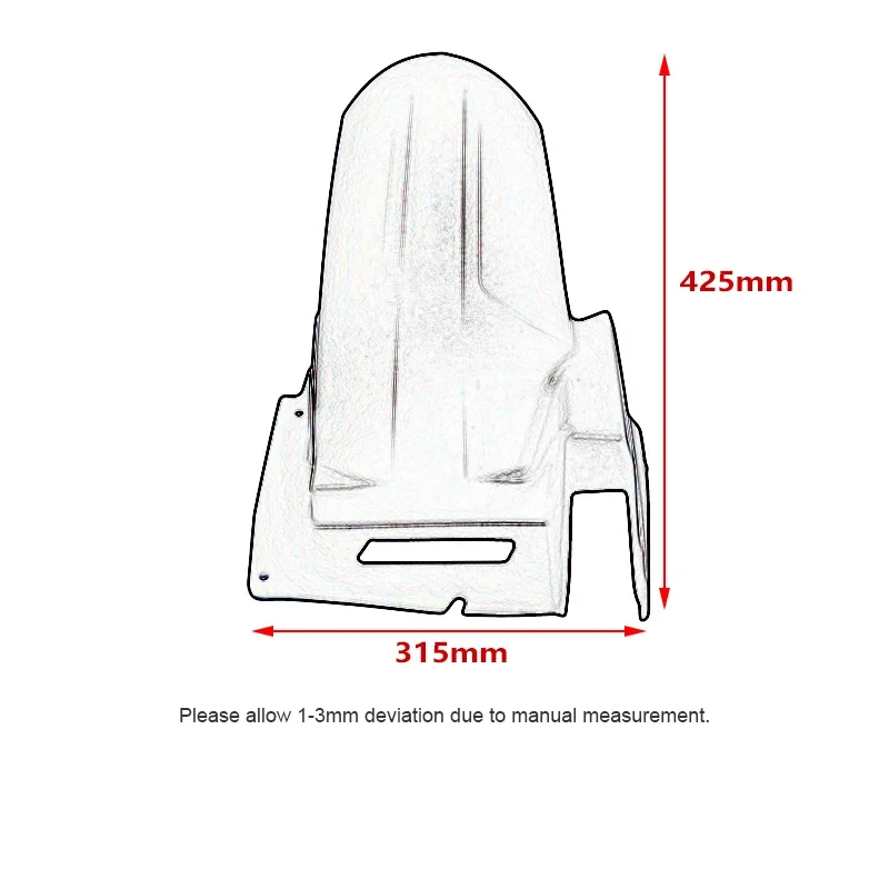 For Suzuki V-Strom 650 DL650 DL 650 V-Strom650 VStrom 650 2004-2022 Motorcycle Rear Fender Extender Mudguard Splash Guard Cover