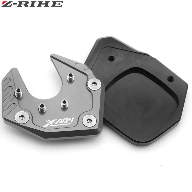 For Honda X-ADV X ADV XADV ampliar 2017 2018 Motorcycle Kickstand Extension Side Stand Plate Pad Enlarger XADV