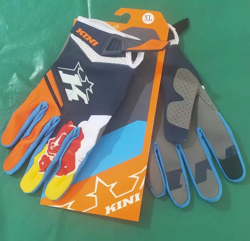 New Full Finger MX Motorcycle Gloves Red Color Bull Racing Gloves MTB BMX ATV DH Sports Riding Gloves Dirt Bike Motocross Gloves