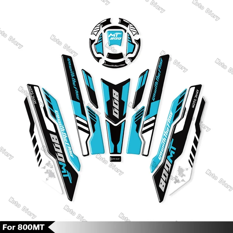 800MT Fuel Tank Sticker Oil Gas Cap 3D Decal Cover Protector Waterproof For CFMOTO 800MT cf moto 800 mt