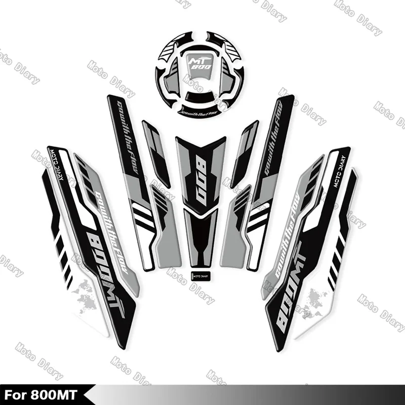800MT Fuel Tank Sticker Oil Gas Cap 3D Decal Cover Protector Waterproof For CFMOTO 800MT cf moto 800 mt