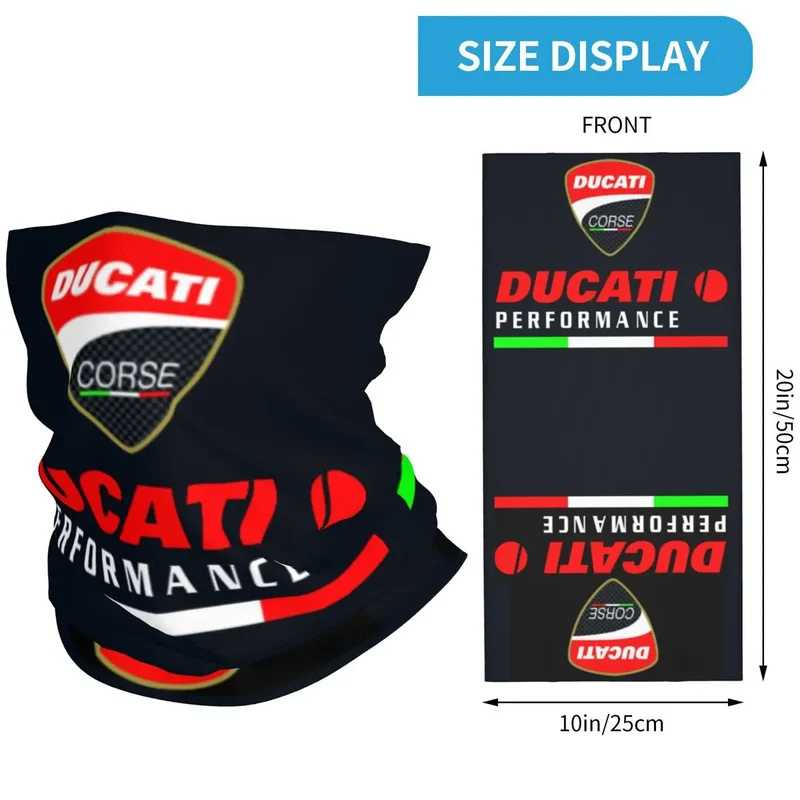Ducatis Performance Balaclava Accessories Neck Cover Riding Motorcycle Bandana Mask Scarf for Men Women All Season