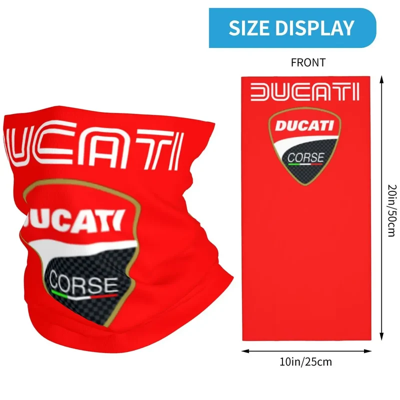 Ducatis Performance Balaclava Accessories Neck Cover Riding Motorcycle Bandana Mask Scarf for Men Women All Season