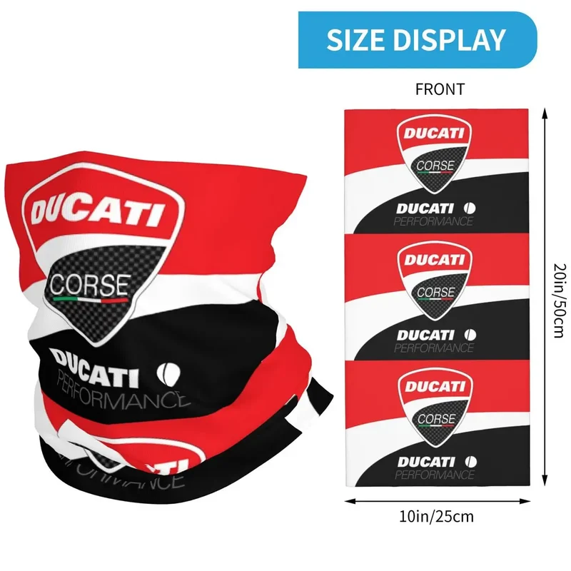 Ducatis Performance Balaclava Accessories Neck Cover Riding Motorcycle Bandana Mask Scarf for Men Women All Season