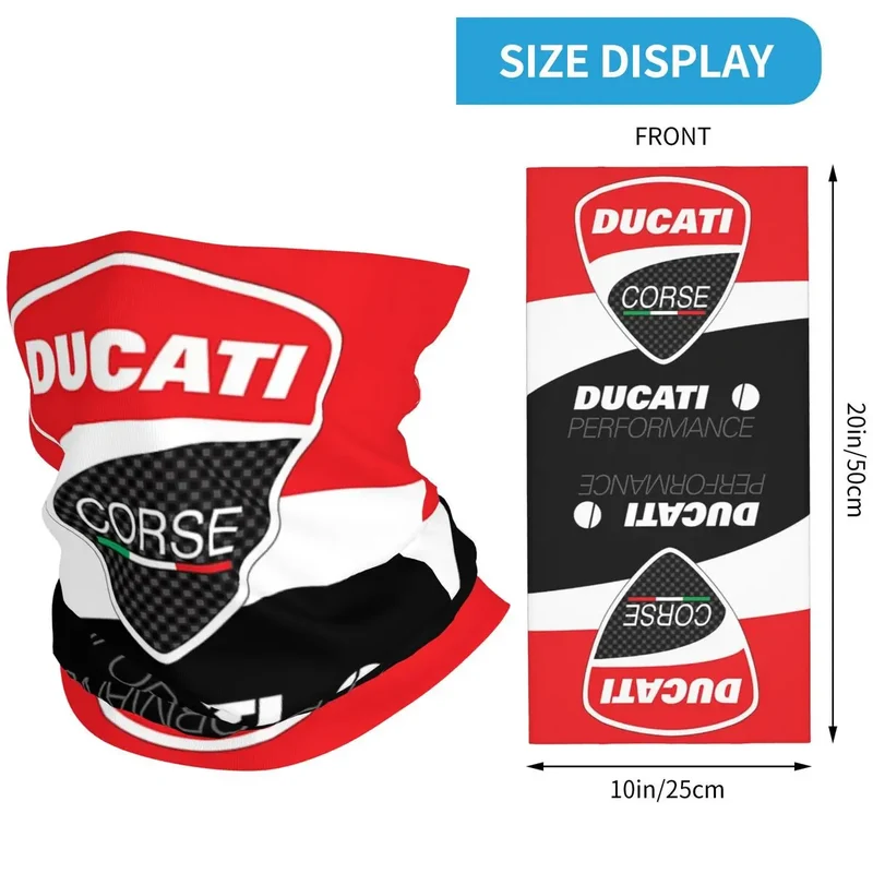 Ducatis Performance Balaclava Accessories Neck Cover Riding Motorcycle Bandana Mask Scarf for Men Women All Season