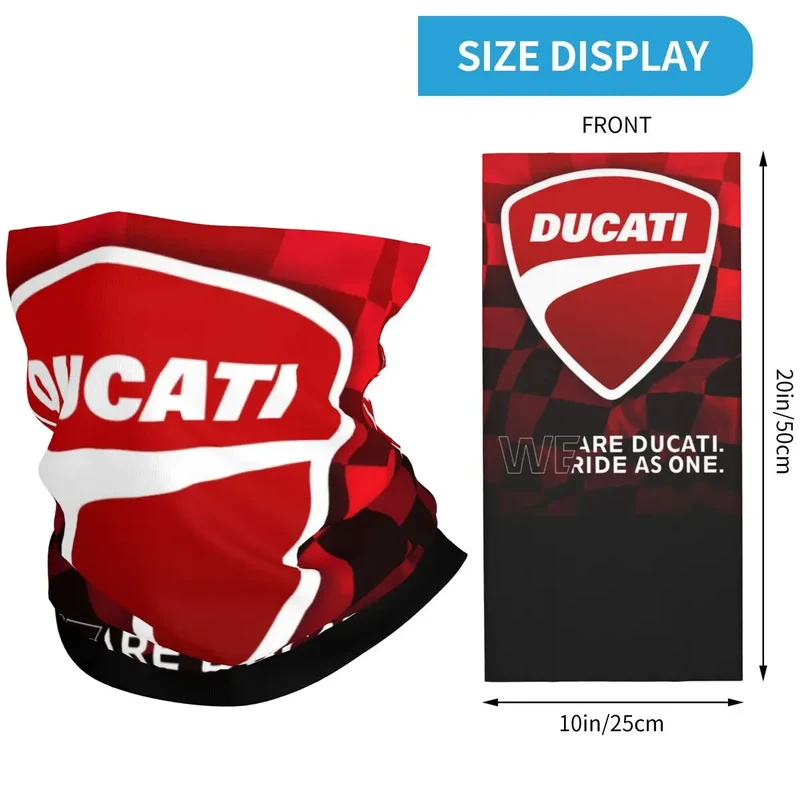 Ducatis Performance Balaclava Accessories Neck Cover Riding Motorcycle Bandana Mask Scarf for Men Women All Season