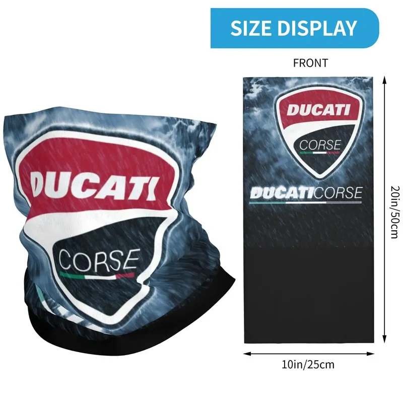 Ducatis Performance Balaclava Accessories Neck Cover Riding Motorcycle Bandana Mask Scarf for Men Women All Season
