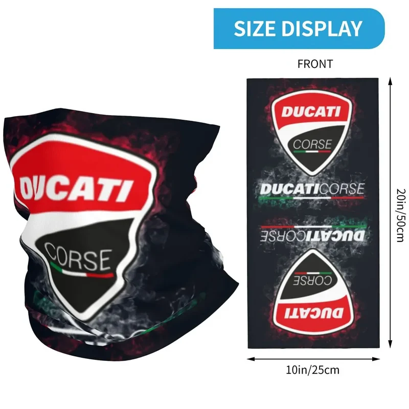 Ducatis Performance Balaclava Accessories Neck Cover Riding Motorcycle Bandana Mask Scarf for Men Women All Season