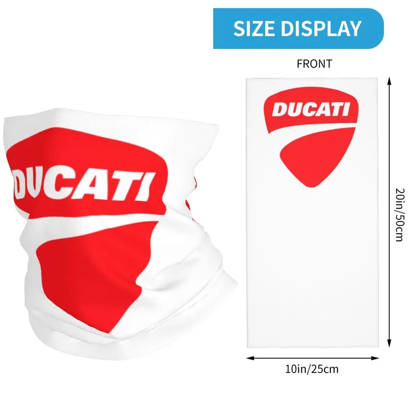Ducatis Performance Balaclava Accessories Neck Cover Riding Motorcycle Bandana Mask Scarf for Men Women All Season