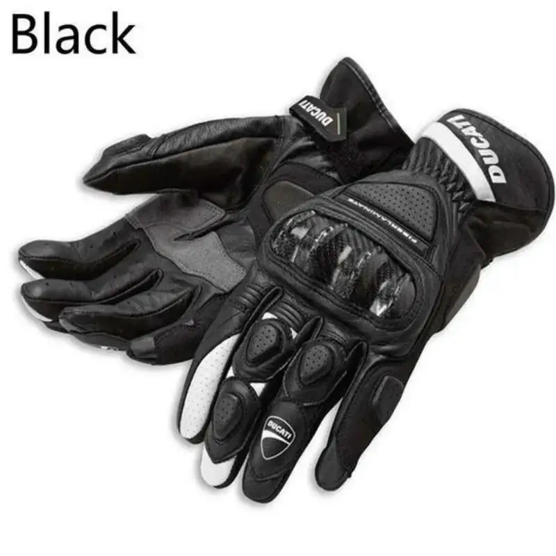 NEW Summer Winter Full Finger Ducati Motorcycle Gloves Gants Moto Luvas Motocross Leather Motorbike Guantes Moto Racing Gloves