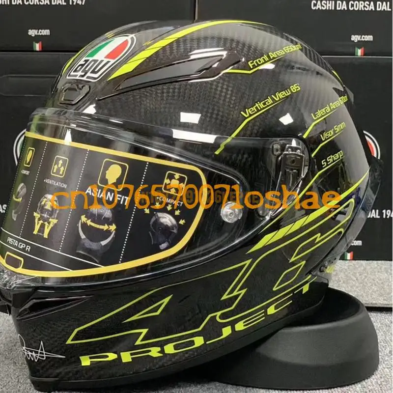 PISTA GPRR High Strength Carbon Fibre Full Face Helmet,For Motorcycle Racing And Road Cruising Motorcycle Protective Helmet