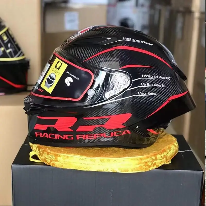 PISTA GPRR High Strength Carbon Fibre Full Face Helmet,For Motorcycle Racing And Road Cruising Motorcycle Protective Helmet