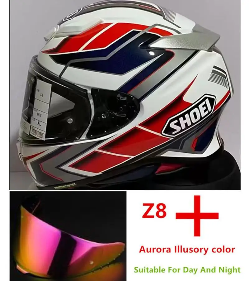 Full Face Motorcycle Helmet SHOEI Z8 RF-1400 NXR 2 PROLOGUE TC-1 Helmet Riding Motocross Racing Motobike Helmet ,Capacete