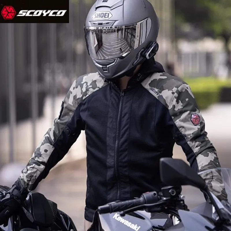 Motorcycle Jacket Men Summer Motocross Mesh Jacket CE Certified Racing Jacket Adventure Touring Biker Clothes Breathable