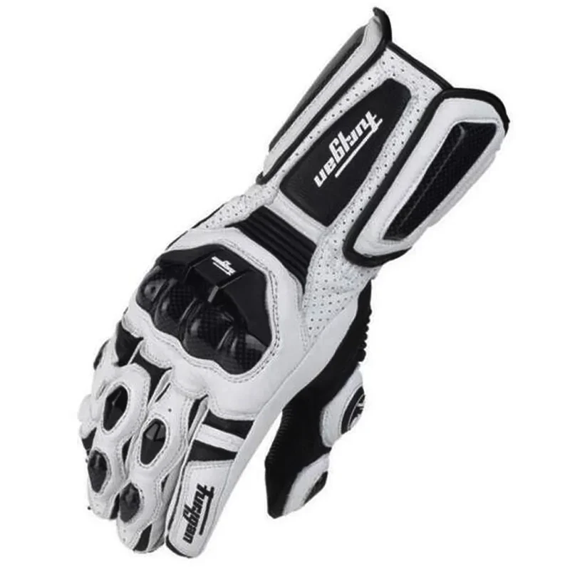 Furygan AFS 10 Motorcycle Gloves Long Knight Carbon Fiber Drop Protection Leather Wear Breathable Riding Glove