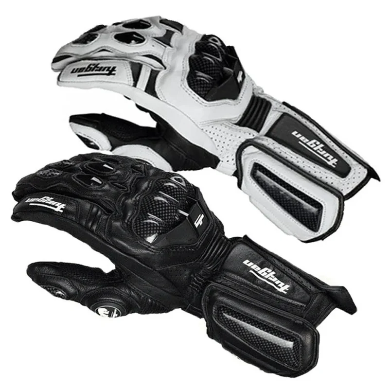 Furygan AFS 10 Motorcycle Gloves Long Knight Carbon Fiber Drop Protection Leather Wear Breathable Riding Glove