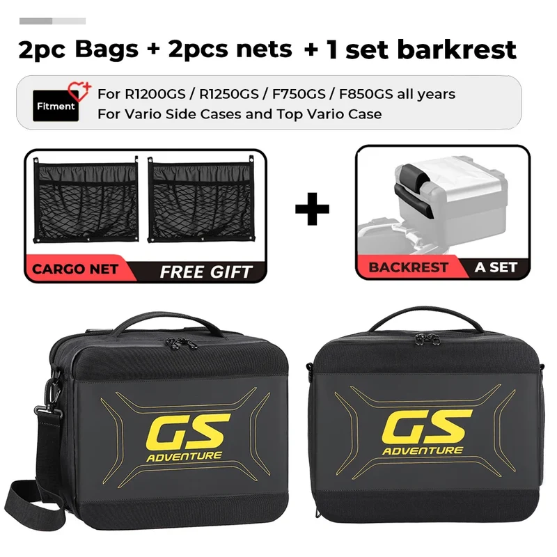 2024 For BMW R1250GS F850GS F750GS Adventure Top Case Inner Luggage Bag for F850GS F750GS LC Luggage Bags Vario Case Inner bag
