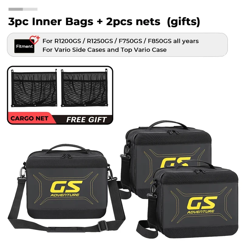 2024 For BMW R1250GS F850GS F750GS Adventure Top Case Inner Luggage Bag for F850GS F750GS LC Luggage Bags Vario Case Inner bag