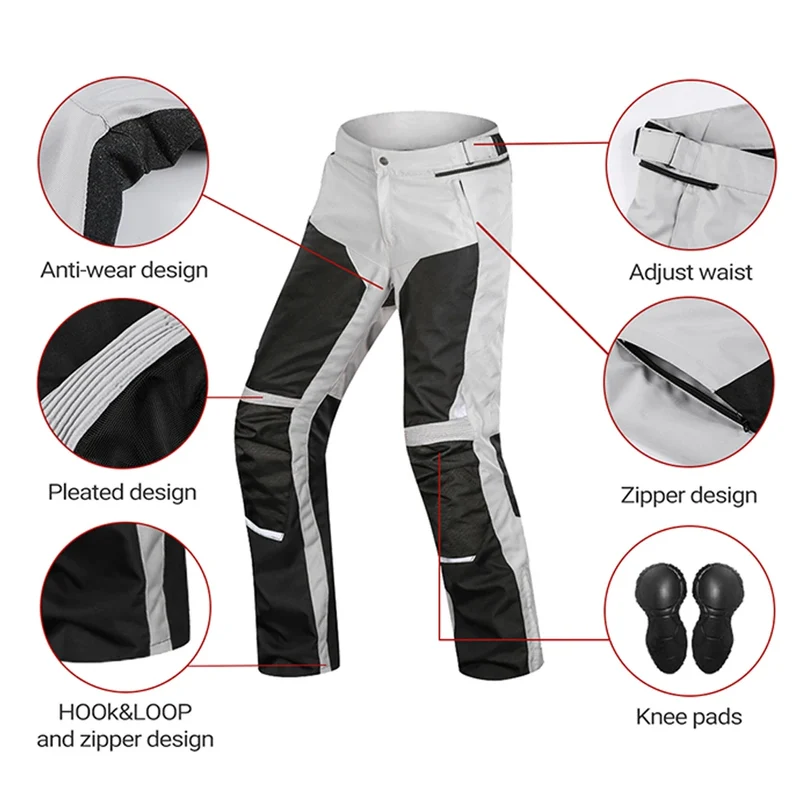 Motorcycle Jacket Pants Suit Autumn Winter Waterproof Cold-proof Motorbike Riding Moto Jacket Touring CE Protective Gear