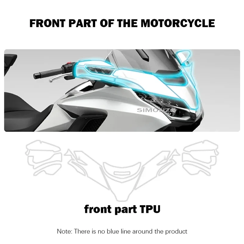 Gold Wing 1800 Accessories Motorcycle Pedal Fuel Tank Bottom Cover Protection For GoldWing 1800 GL1800 F6B Accessories 2023