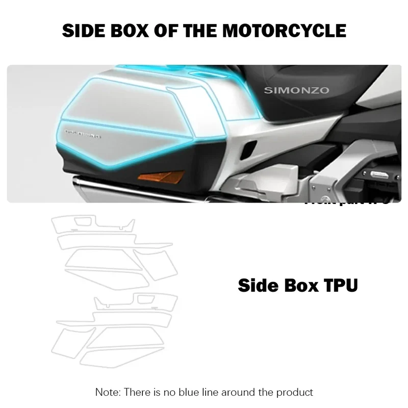Gold Wing Accessories Motorcycle Protective Film Gold Wing 1800 GL1800 2023 2024 Anti-Scratch Protection TPU Motorcycle Cover