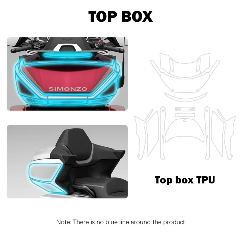 Gold Wing Accessories Motorcycle Protective Film Gold Wing 1800 GL1800 2023 2024 Anti-Scratch Protection TPU Motorcycle Cover