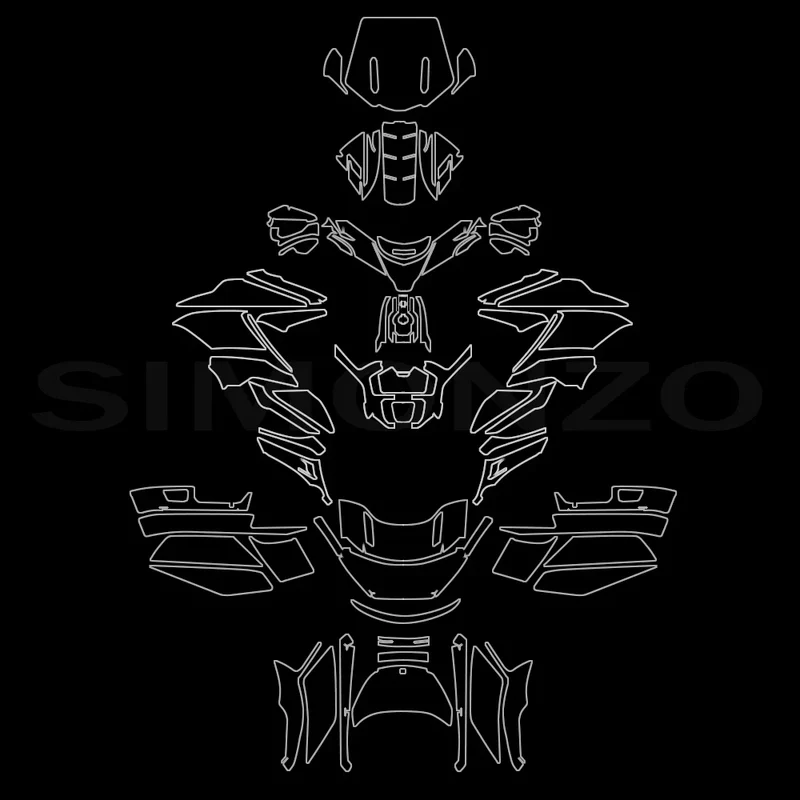 Gold Wing Accessories Motorcycle Protective Film Gold Wing 1800 GL1800 2023 2024 Anti-Scratch Protection TPU Motorcycle Cover
