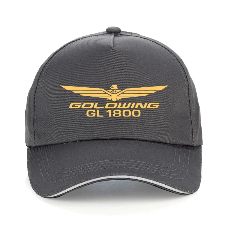 New Men's Goldwing GL1800 Motocycles Logo Printing Baseball Cap Summer Breathable Outdoor cycling hat Adjustable Snapback hats
