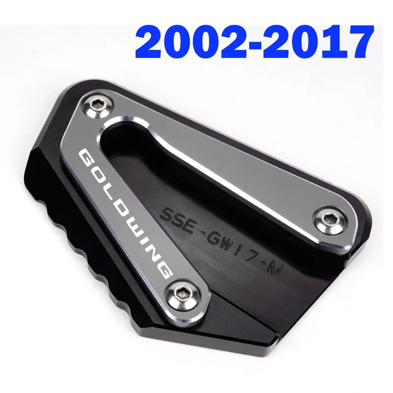 New Motorcycle CNC Foot Support Extension Plate Side Stand Enlarge for Honda Goldwing 1800 2018-2023 Gold Wing GL1800 2002-2017