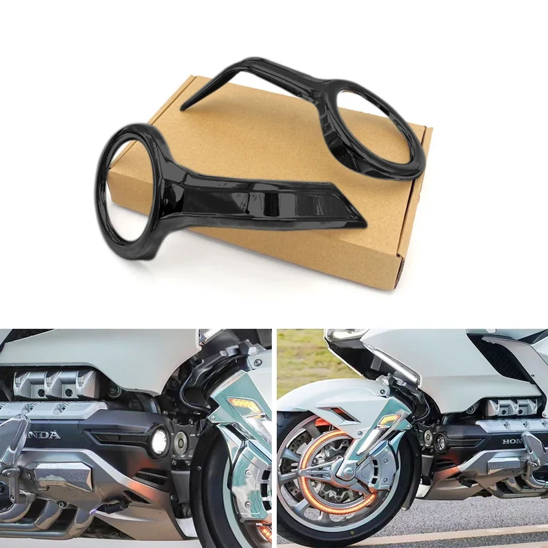 For Honda Goldwing GL1800 Motorcycle Front Rear Engine Black Chrome Decoration Cover Accessories Fit Gold Wing GL 1800 2018-2023
