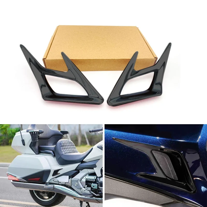 For Honda Goldwing GL1800 Motorcycle Front Rear Engine Black Chrome Decoration Cover Accessories Fit Gold Wing GL 1800 2018-2023