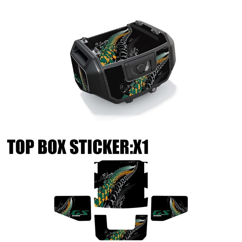 R 1300GS Trophy Option 719 Triple Black Motorcycle Suitcase Stickers Protective Decal for BMW R1300GS R 1300 GS 2023-2024