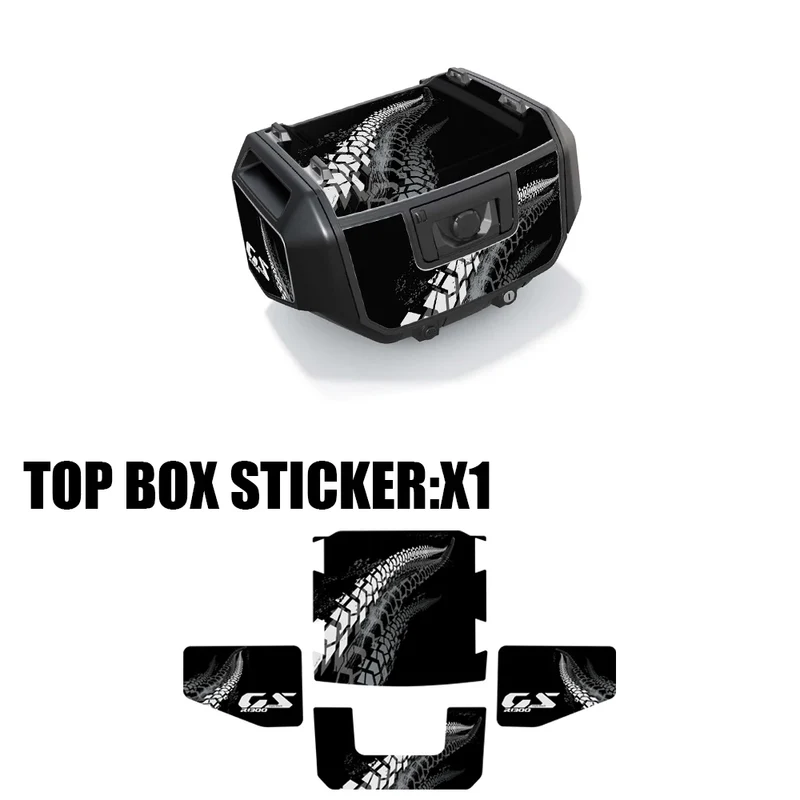 R 1300GS Trophy Option 719 Triple Black Motorcycle Suitcase Stickers Protective Decal for BMW R1300GS R 1300 GS 2023-2024
