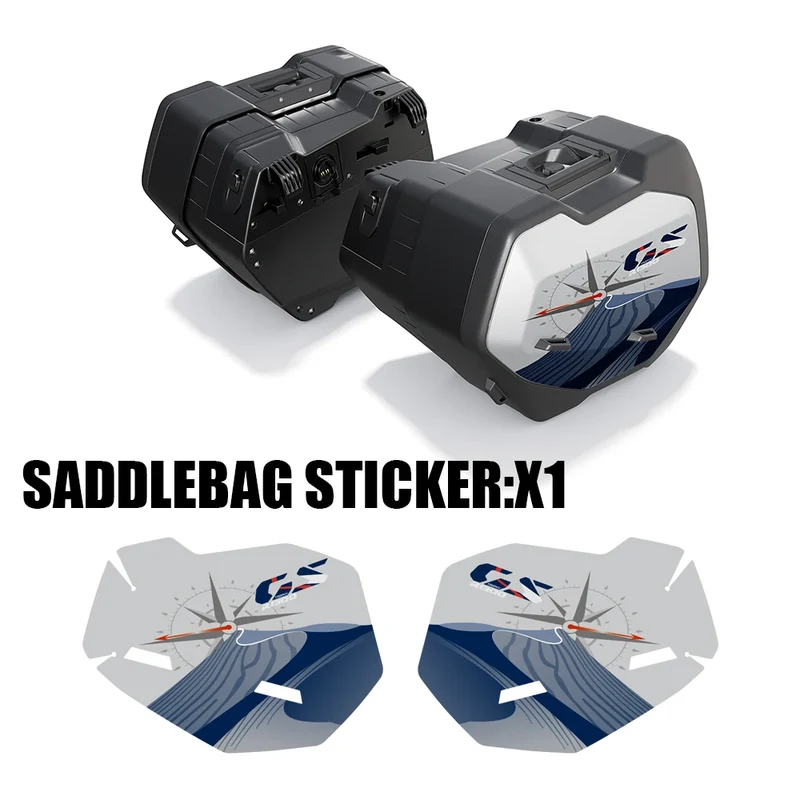 R 1300GS Trophy Option 719 Triple Black Motorcycle Suitcase Stickers Protective Decal for BMW R1300GS R 1300 GS 2023-2024
