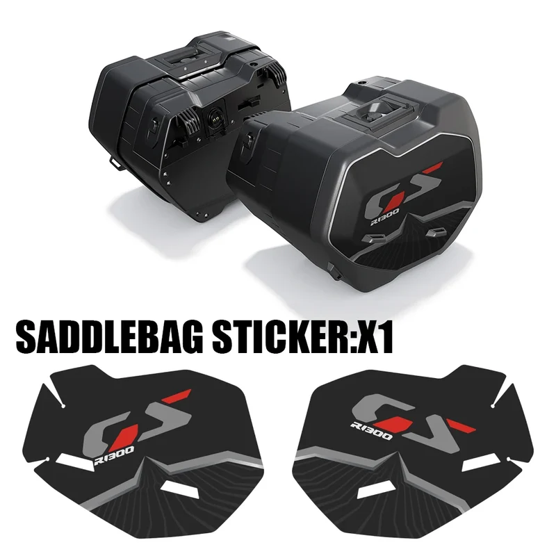 R 1300GS Trophy Option 719 Triple Black Motorcycle Suitcase Stickers Protective Decal for BMW R1300GS R 1300 GS 2023-2024