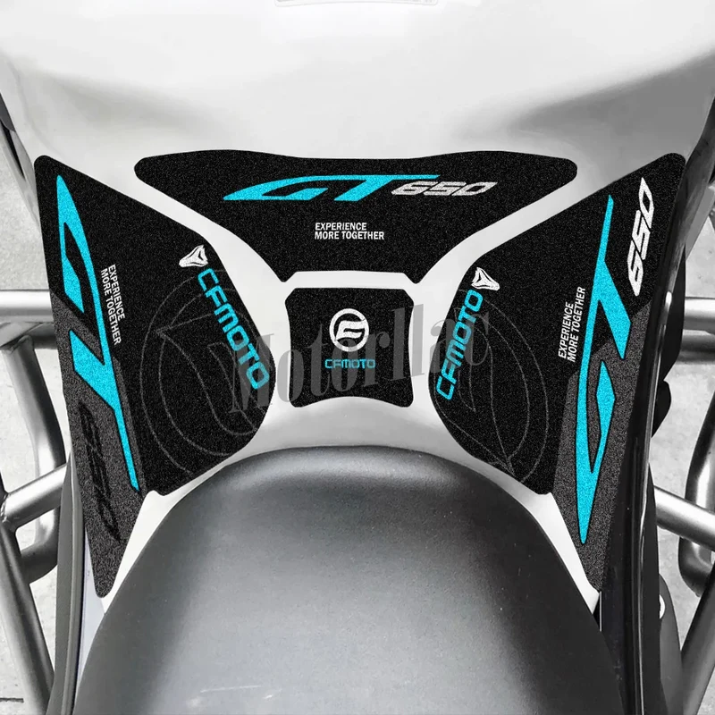 For CFMOTO 650gt 650 GT 3M Motorcycle Tank Pad Stickers Anti-Slip Side Traction Knee Grip Protector Decals Waterproof Accessorie