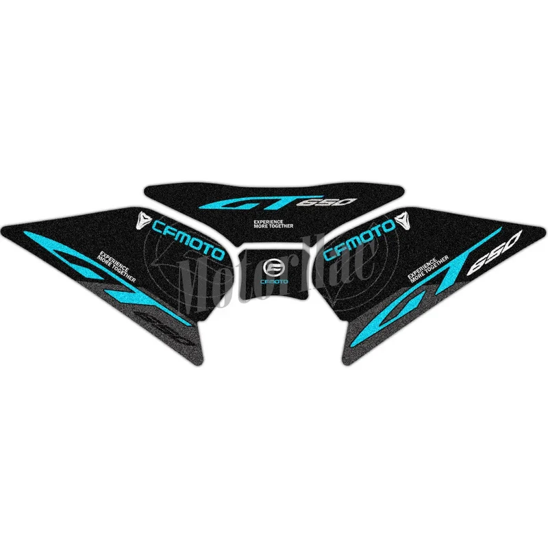 For CFMOTO 650gt 650 GT 3M Motorcycle Tank Pad Stickers Anti-Slip Side Traction Knee Grip Protector Decals Waterproof Accessorie
