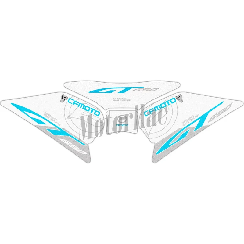 For CFMOTO 650gt 650 GT 3M Motorcycle Tank Pad Stickers Anti-Slip Side Traction Knee Grip Protector Decals Waterproof Accessorie