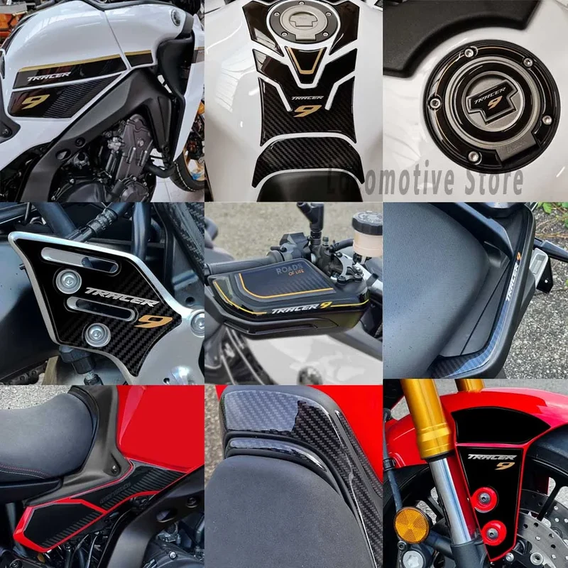For Yamaha Tracer 9 Tracer 9GT 2021 2022 2023 Tracer9 Accessories Motorcycle 3D Gel Epoxy Resin Stickers Kit