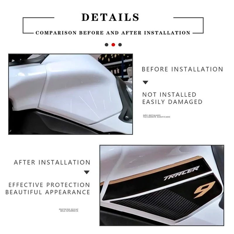 For Yamaha Tracer 9 Tracer 9GT 2021 2022 2023 Tracer9 Accessories Motorcycle 3D Gel Epoxy Resin Stickers Kit