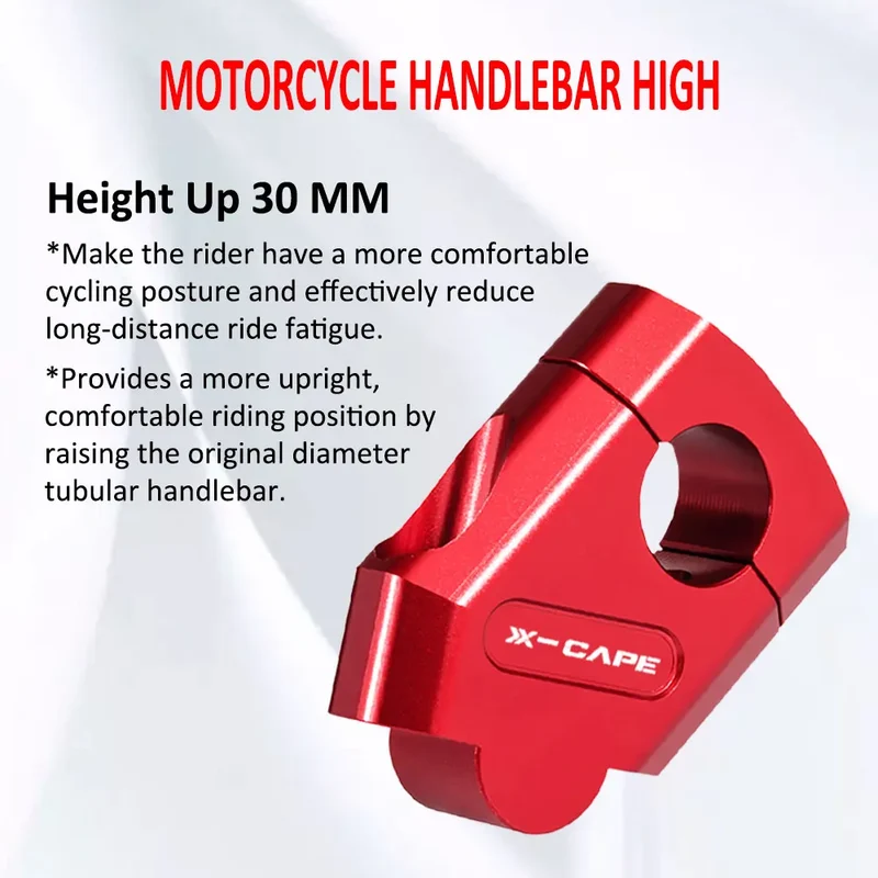 For XCape X Cape 650 2022 2023 Motorcycle Handlebar Riser Motocross Heightening Clamp Mount X-Cape 650 Accessories