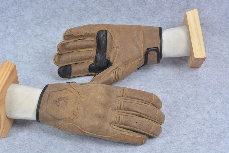 Revit Palmer Motorcycle Retro Urban Classic Gloves Genuine Cowhide Leather Motorbike