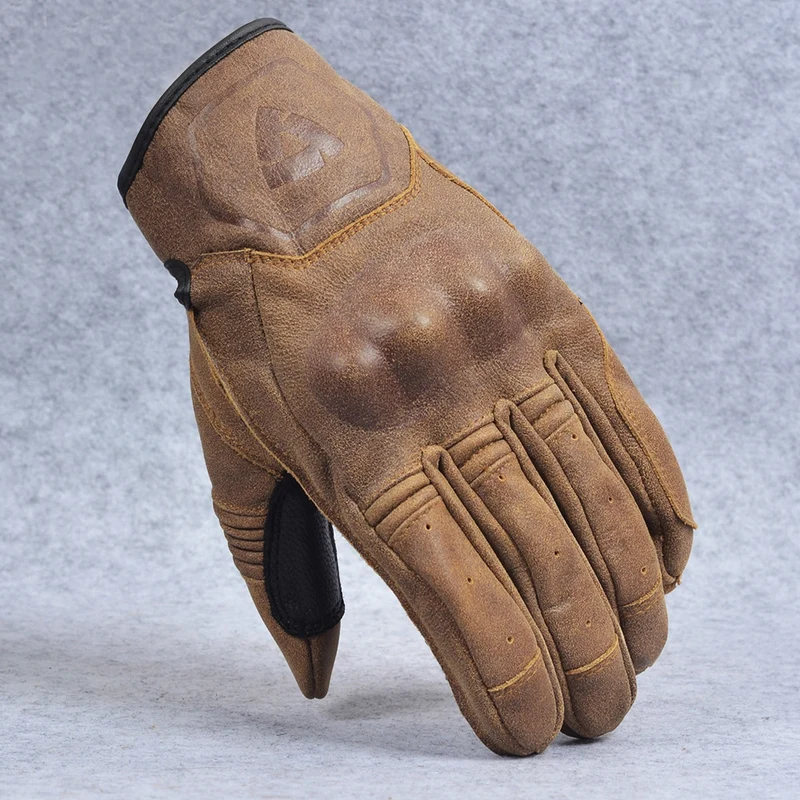 Revit Palmer Motorcycle Retro Urban Classic Gloves Genuine Cowhide Leather Motorbike