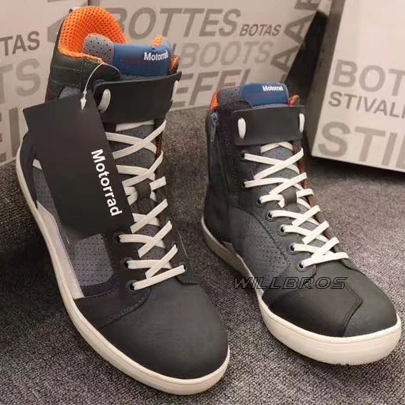 Motorcycle Short Boots for BMW Motorrad Motocross Cycling Racing Ankle Touring Protective Safety Shoes